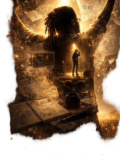 Creative visual storytelling artwork representing short form video content, and content marketing.