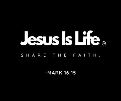 Religious message emphasizing Jesus and faith sharing.