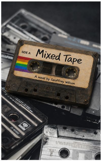 Vintage cassette tape labeled 'Mixed Tape' by Geoffrey Wilson.