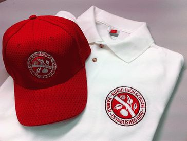 Custom embroidery on hats, polos, t-shirts, woen button down shirts and bas, brief cases, portfolios