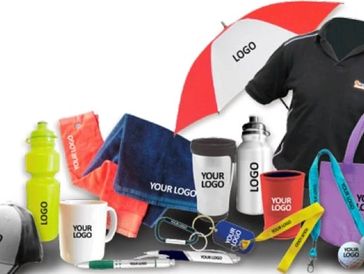 Promotional products or promo items, custom branded giveaways