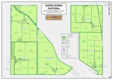 Rural Property Map for a Real Estate Listing