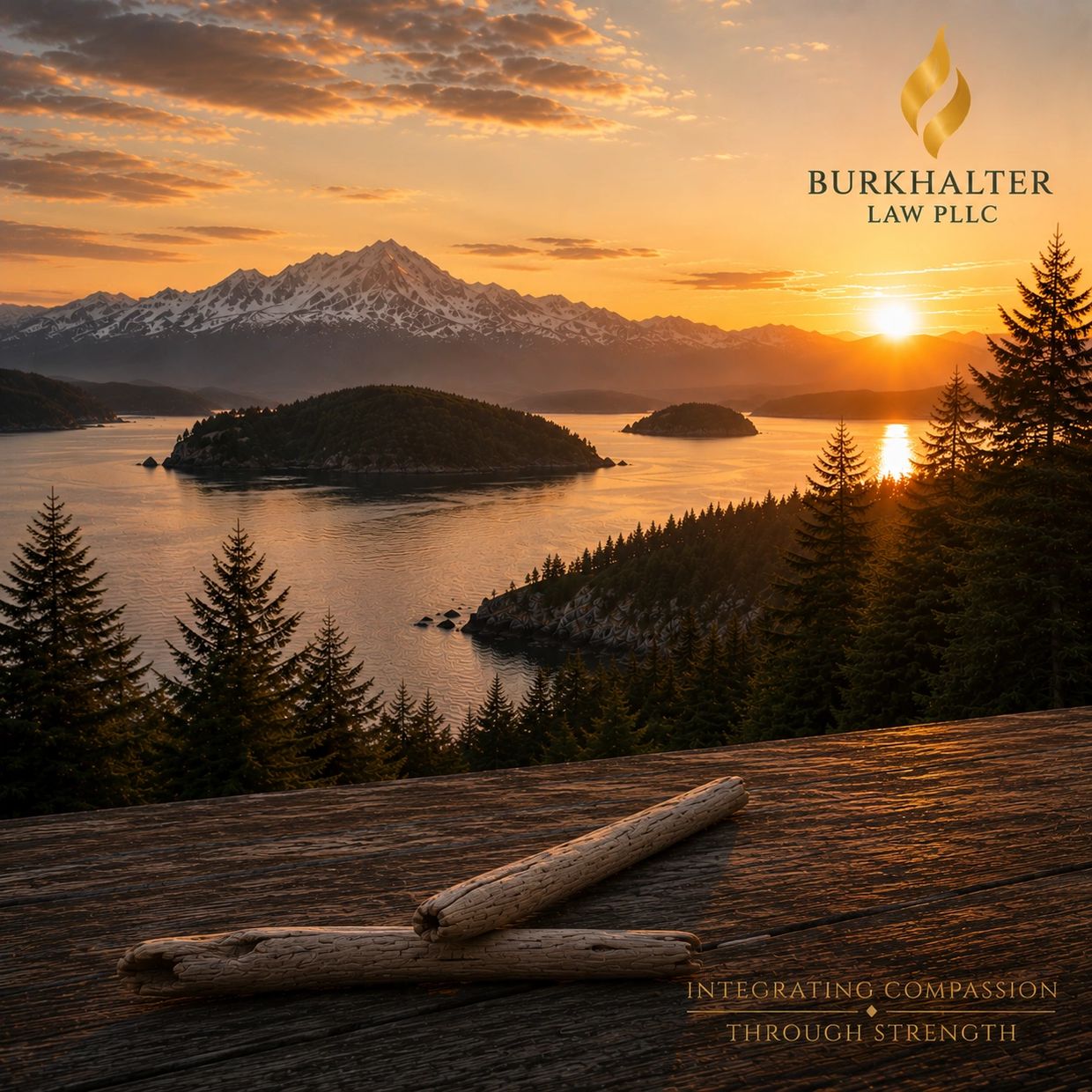 Pacific Northwest shoreline symbolizing partnership, thoughtful planning, and a strong future.