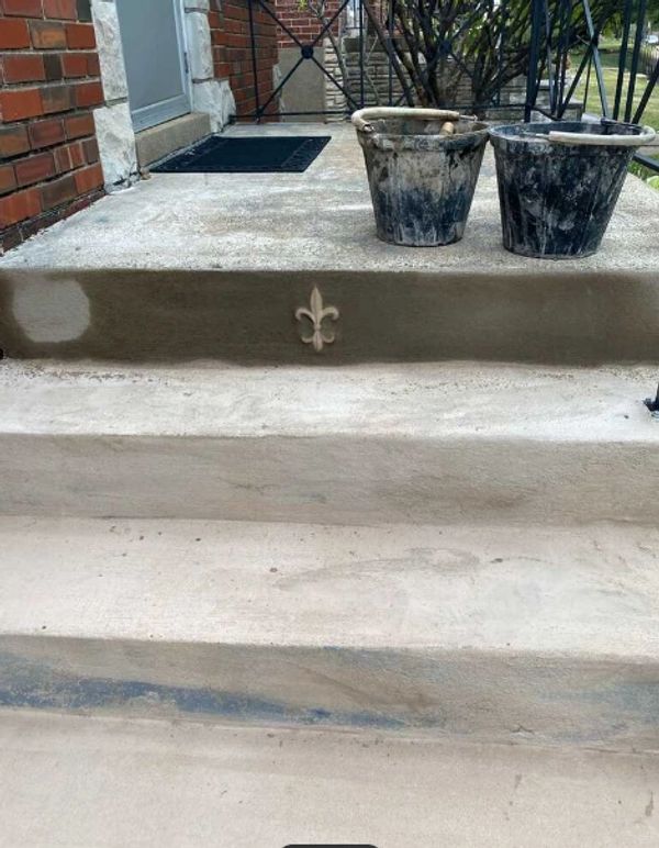 STL Stair Repair Cement Repairs concrete restoration steps porch fix restore damaged steps St. Louis