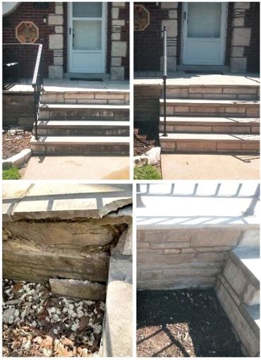 STL Stair Repair concrete restoration cement step repairs porch fix concrete repairs stucco masonry