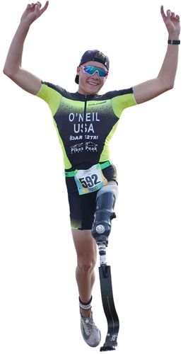 Jack O'Neil, athlete, prosthetic, orthotic.