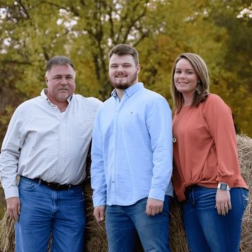 Farren, Bridget, and Dalton Eubanks, the family owners of KAR-GAL Construction, supporting community