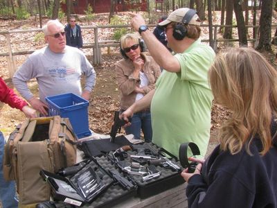 Taking the shooting portion of our CCW class lets you have hands-on training and gun selection! 