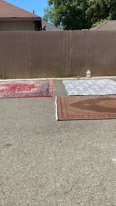 Antique rug with traditional geometric border design