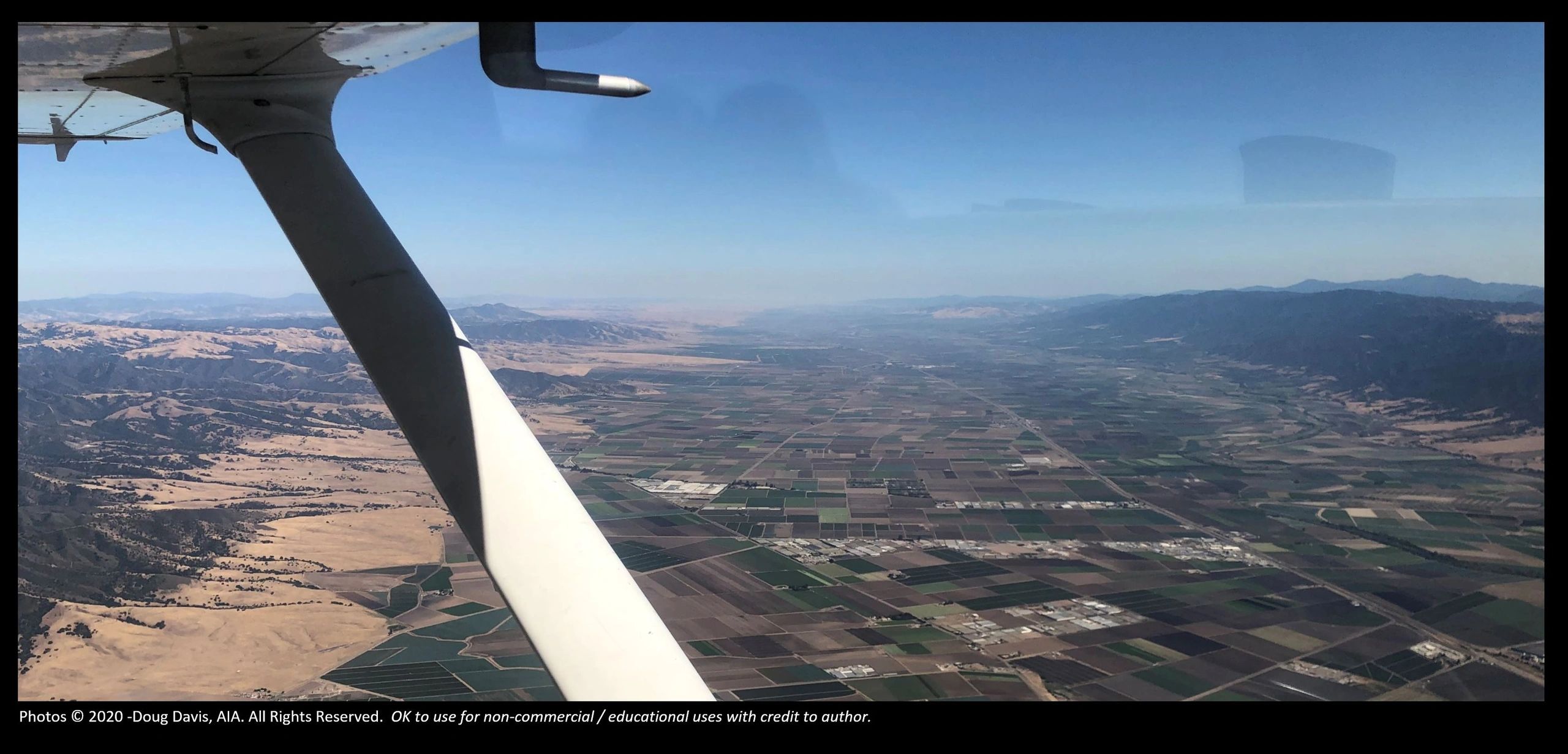 Low Frequency Radio Range, Four Course Radio Range:  Aerial View of Salinas Valley