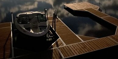 Ontario best docks - wholesale docks - blue sky docks - dock in a box - naylor docks - rj machine