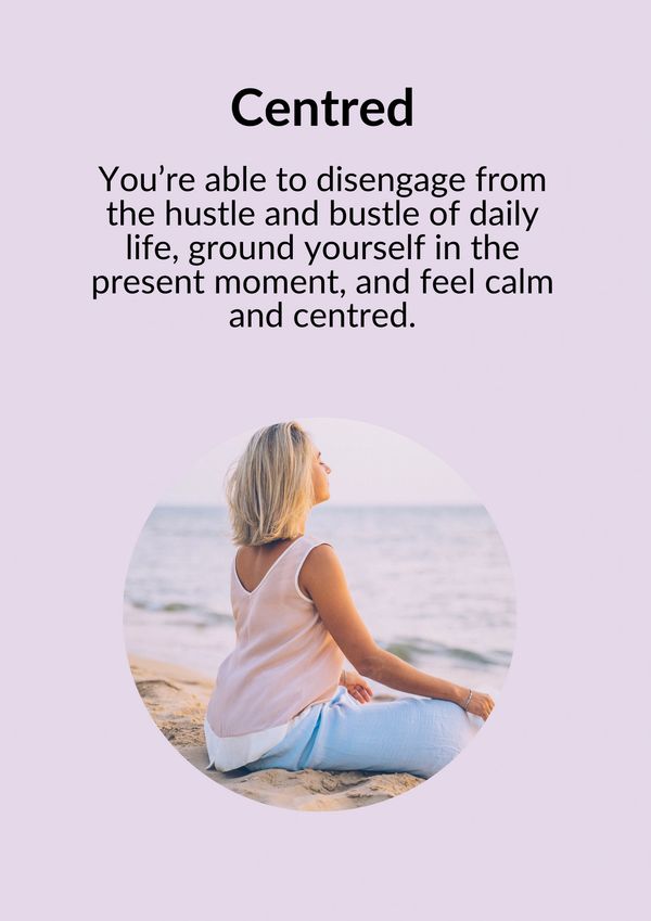 Image of calm woman