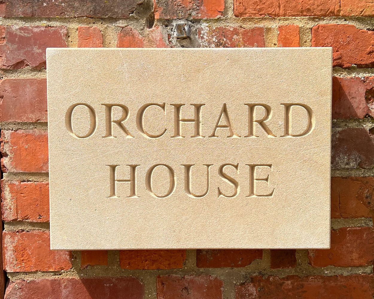 Cotswold stone house sign
