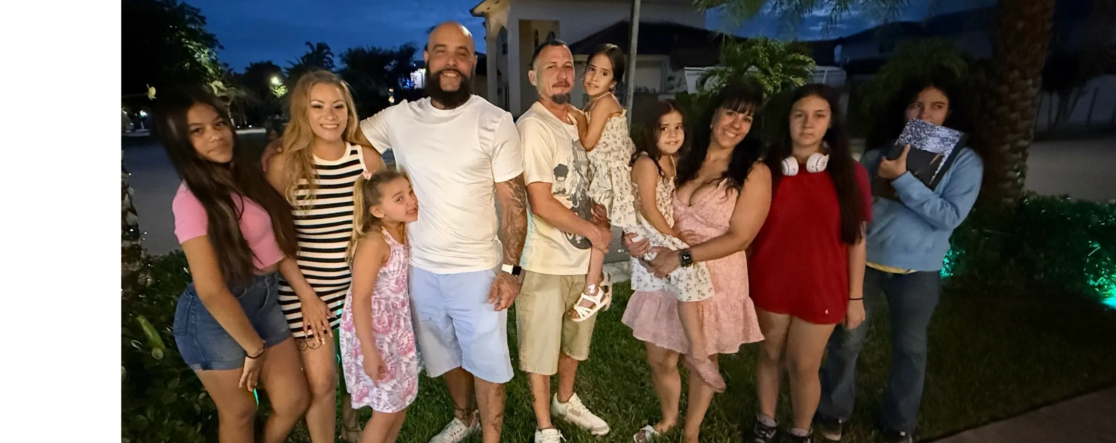 The two owners of the company and their large family