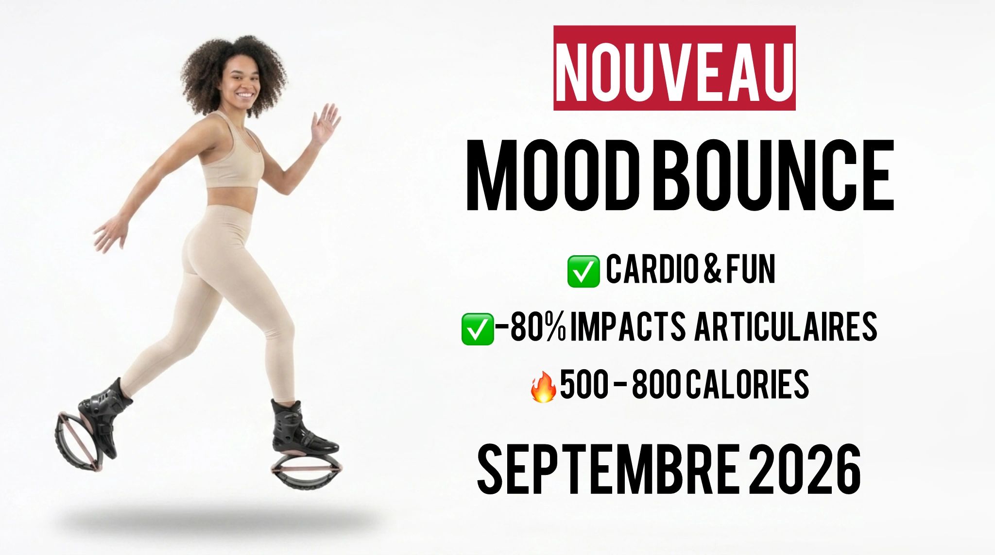 Nouvelle activité Moodbounce pour cardio et brûlage de calories.