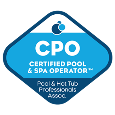 Logo of Certified Pool & Spa Operator from Pool & Hot Tub Professionals Assoc.