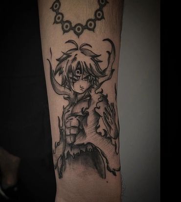 anime tattoo