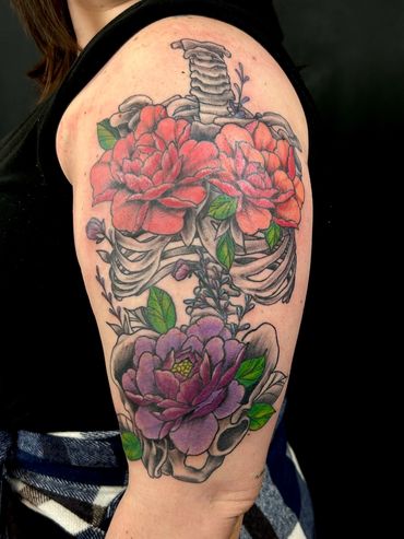 Mayhem - floral tattoo