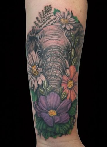 Elephant tattoo