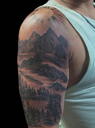 Half sleeve tattoo