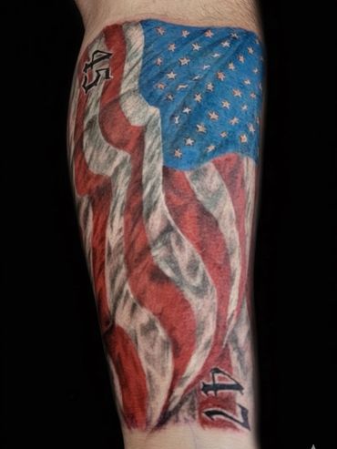 Flag tattoo