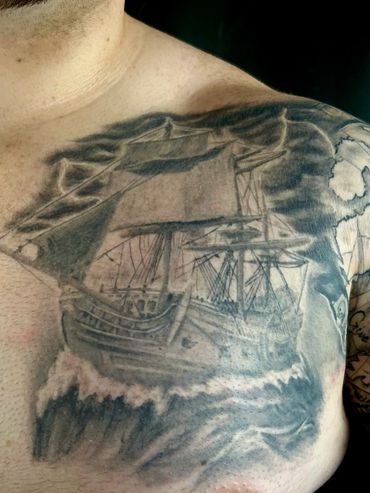 Ship tattoo