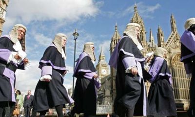 Barristers walking