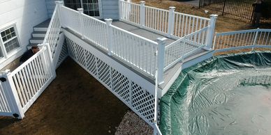 trex decking deck builder pool deck pool safety builder