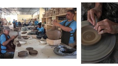 Produção de peças artesanais