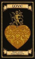 picture of a golden heart plaquette