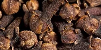 Close-up of dried cloves.