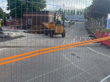 Reflective site fence strip webbing 3.5m