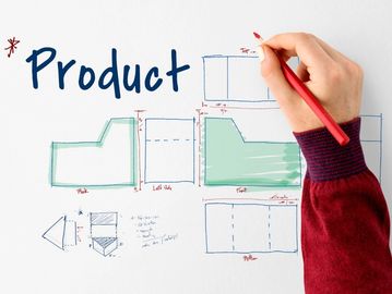 Technical product development sketch showcasing pattern drafting, prototype development and bespoke product sampling.