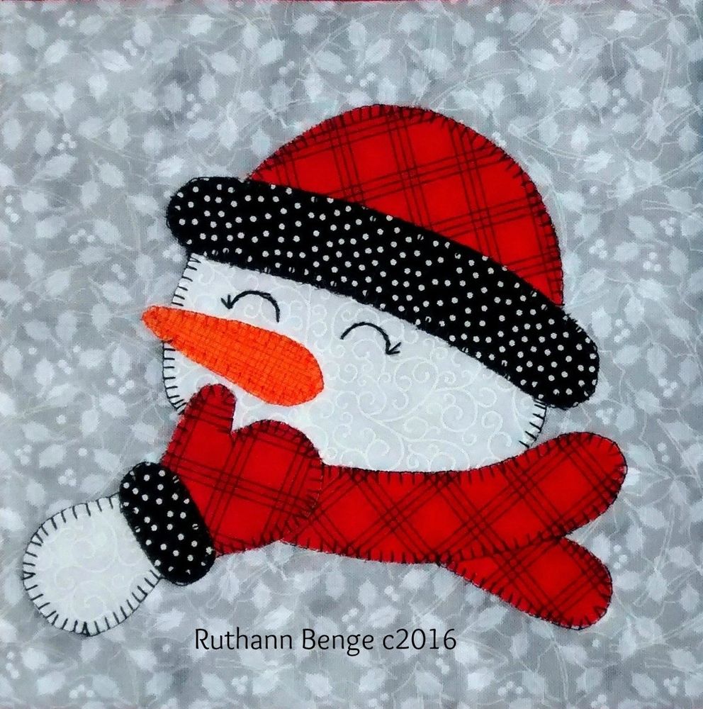 Our logo, the Laughing Snowman, is one of the twelve included in the snowman patterns.