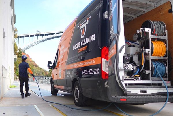 drone wash rig, cleaning drone, pressure washing drone, lucid sherpa drone, aquiline cleaning drone