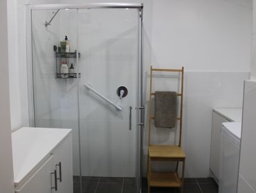 clean, simple bathroom renovation