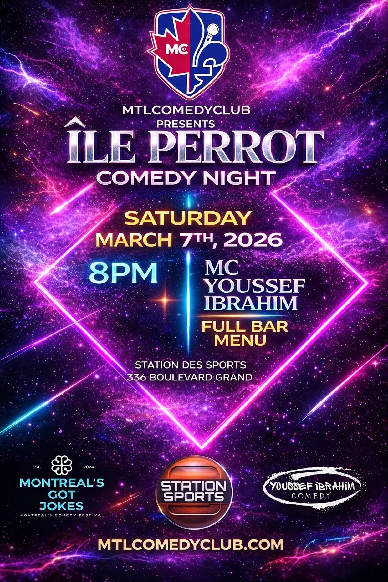 ILE PERROT COMEDY NIGHT, the best live comedy show in Hudson! This unmissable comedy event in Hudson