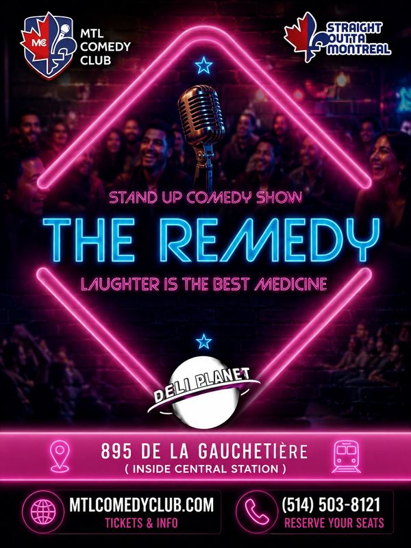 Experience the best Thursday night stand-up comedy in Montreal with top comedians, and live laughter