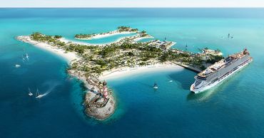 Cruise ship in Bahamas. White beach bahamas vacation. Cruise vacation deals. Travel deals and tips