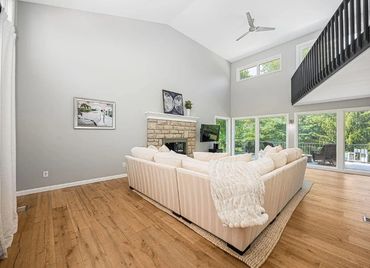 A newly painted room done by our professional interior painters.