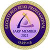 Association logo for Registered Reiki Professional (IARP Member since 2023)