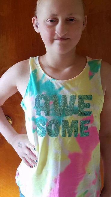 A special child with some kind of symptoms