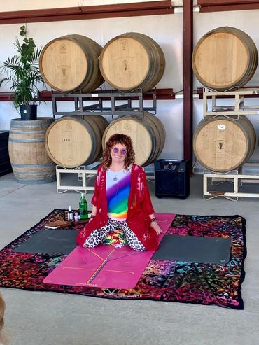 Yoga at the vineyard