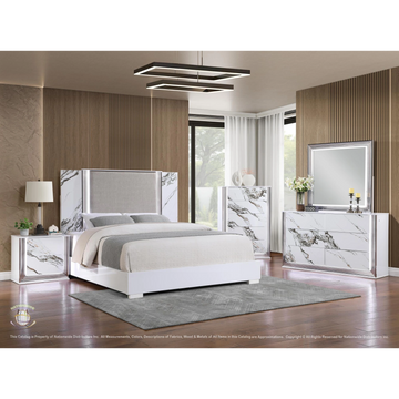 QUEEN BED $1998
KING BED $2248
DRESSER $1175
MIRROR $325
CHEST $1125
NIGHT STAND $563