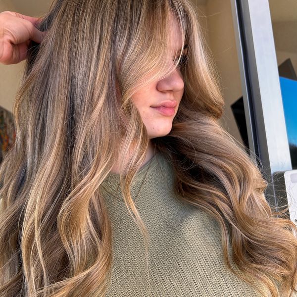 Natural balayage blend for a stunning hair color effect at a San Antonio salon