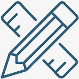 Edit icon in blue color