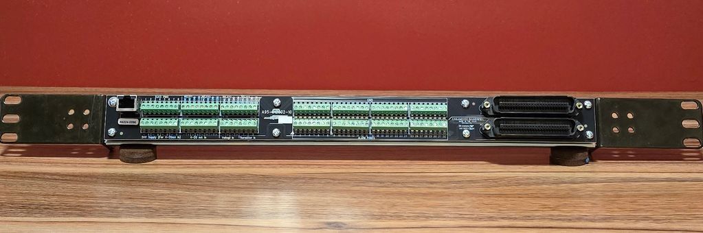 Unlimited Bandwidth LLC 1RU alarm interface panel to terminate alarm and sensor leads.LED indicators
