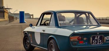 6 floors up in Italy on the legendary rooftop racetrack at Turin's Fiat Lingotto factory.