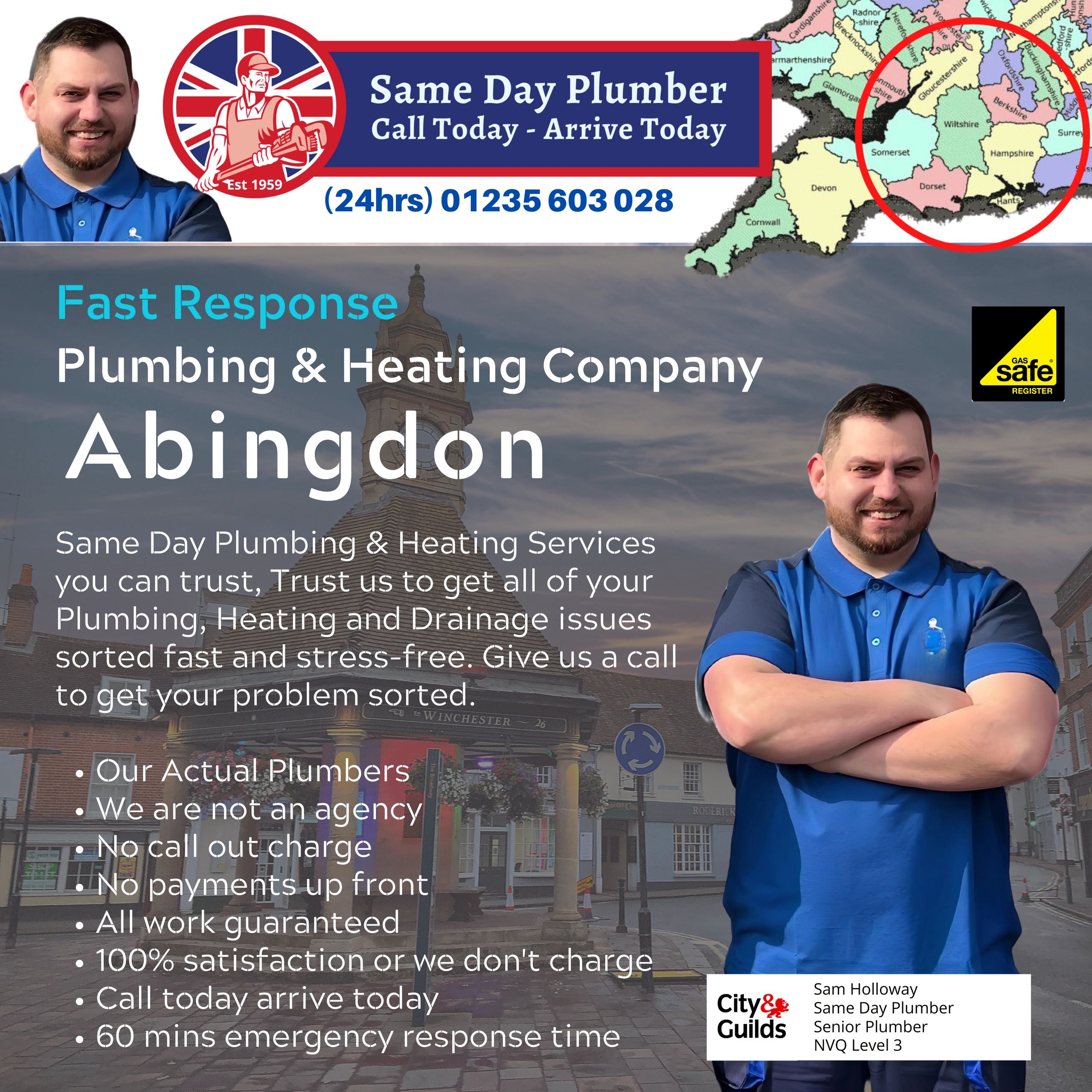 Same day plumber in Abingdon