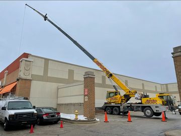 Jefco crane lifting heavy duty material